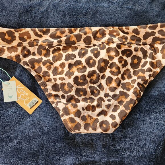 Kona Sol Leopard Bikini Bottom Size M - Picture 2 of 5